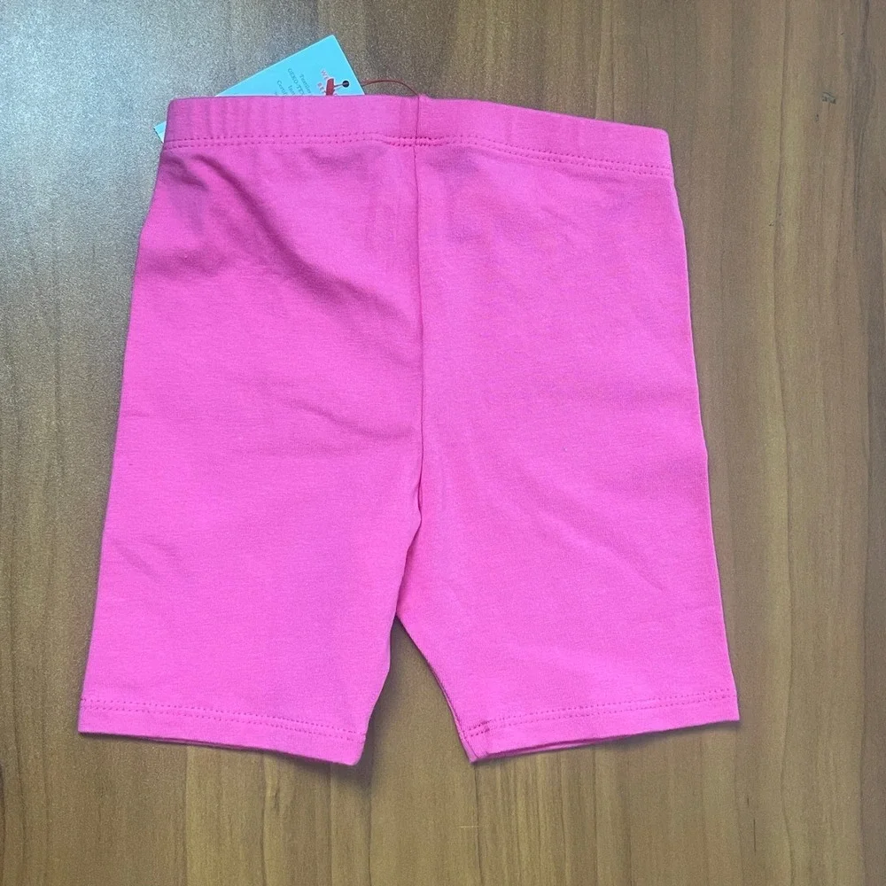 Lot of 2 Cat & Jack Toddler Girls 3T Bike Shorts Set Red Pink Elastic Waist